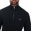Gant Mens Textured Cotton Half Zip Jumper