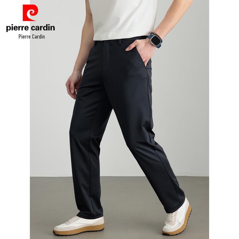 Pierre Cardin Men s Silk-Linen Blend Straight-Leg Casual Pants 35