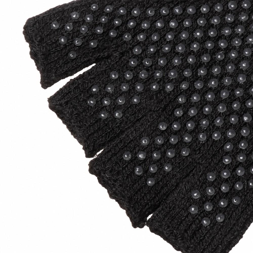 1 Pair Non-Slip Yoga Gloves Knitted Cycling Gloves Versatile Fingerless Gloves Outdoor Sports