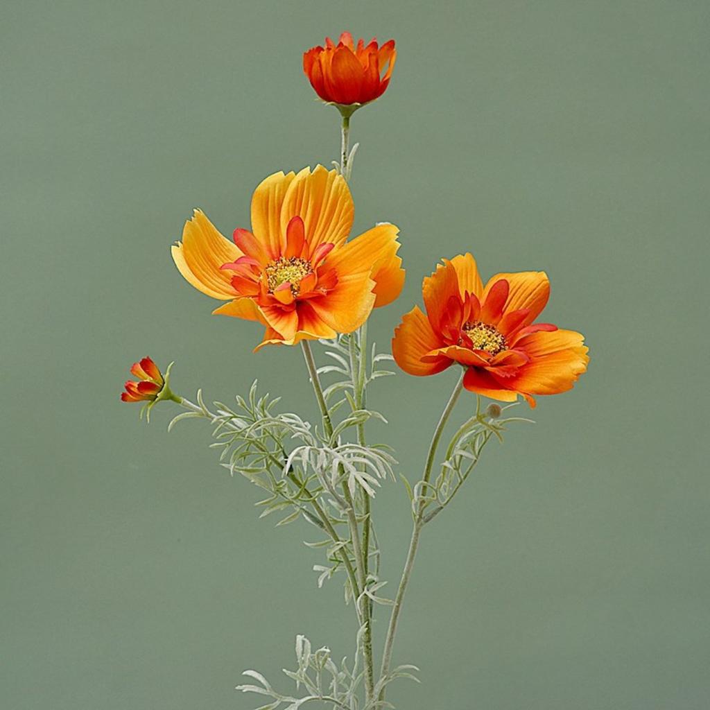 3 ks Umělé květiny Umělé květy Galsang Živé Luxusní Velká Větev Galsang Hedvábí Nevyblednoucí Falešné Umělé Rostliny na Svatbu Domácí Párty Vnitřní Venkovní Dekorace