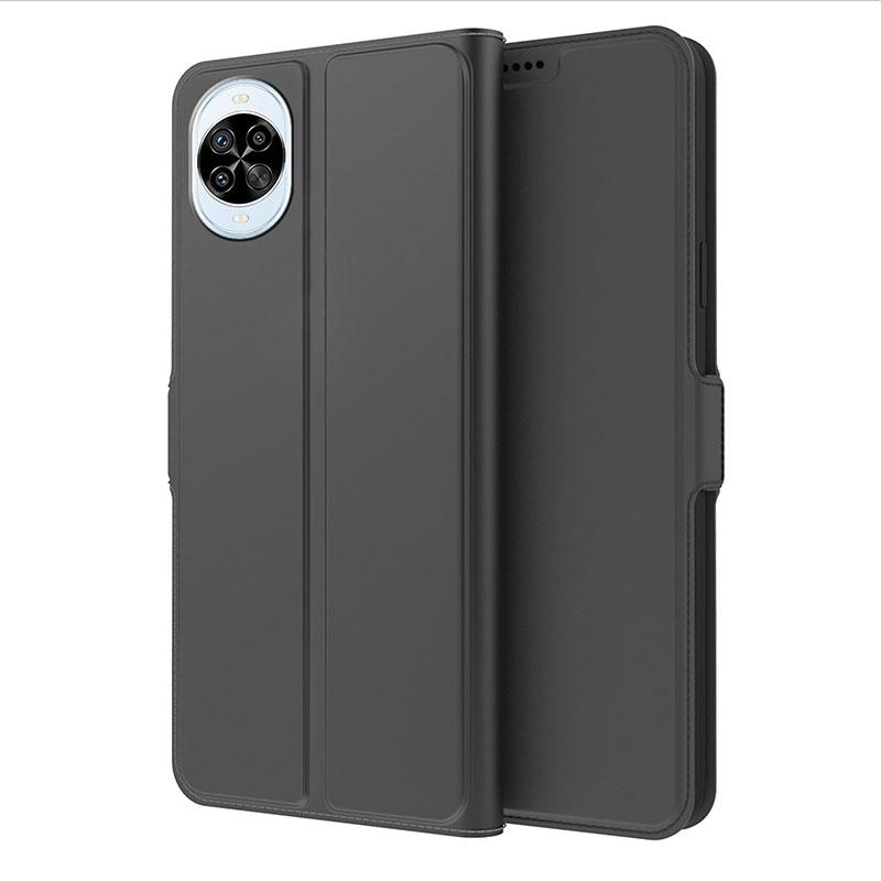 

Для Huawei nova 14 Pro 5G Чехол Противоударная Внутренняя TPU Оболочка Кожаный Чехол для Телефона Слот для Карт Black