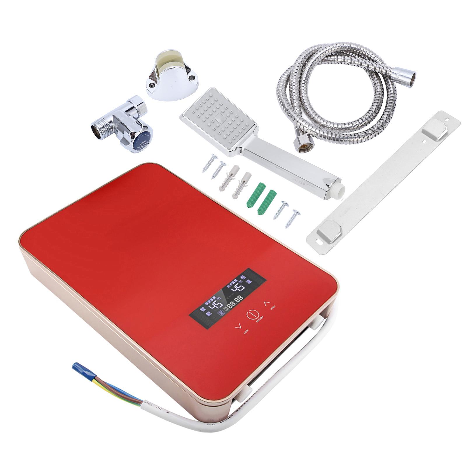 

220V 8500W Tankless Electric Hot Water Heater for Home Bathroom Shower White