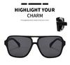 Fashion New Classic Rectangular Frame Sunglasses Women INS Style Sunscreen Eyeglasses Men Unisex UV400