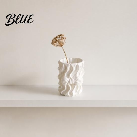 3D Printed Pencil Holder Silk Texture Pen Holder Desk Organizer for Brushes Stationery