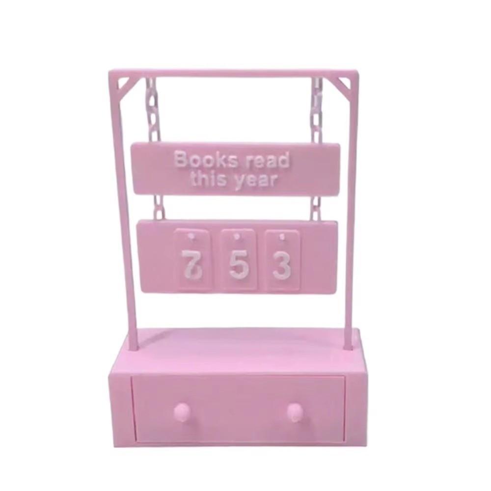 Wear Resist 3D Book Read Counter Books Read This Year Manual Rotation Hanging Book Counter Bookish Decor Drawer
