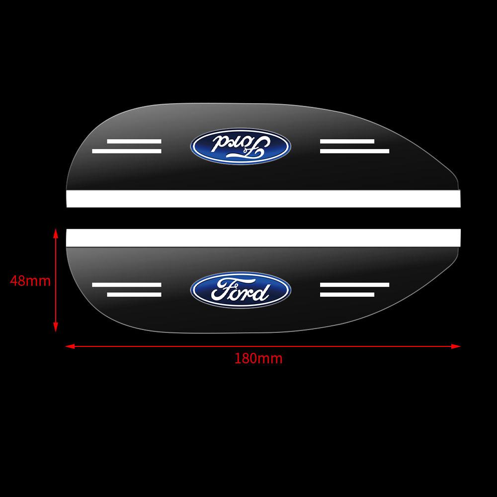 XFVD7 2Pcs Car Rearview Mirror Rain Shield Cover Sticker Auto Styling  Accessories For Ford Ranger Mustang Kuga Mondeo Fiesta Explorer