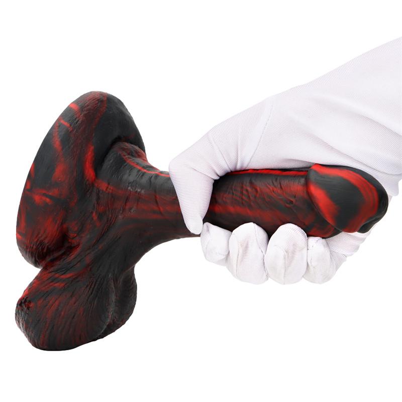 Female Masturbation Device Mixed Color Simulation Big Sucker Dildo Fake Penis Backyard Anal Plug Expansion Anus
