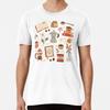 Gouache Books and Coffee S To 5XL Made In the AU/USA T-Shirt