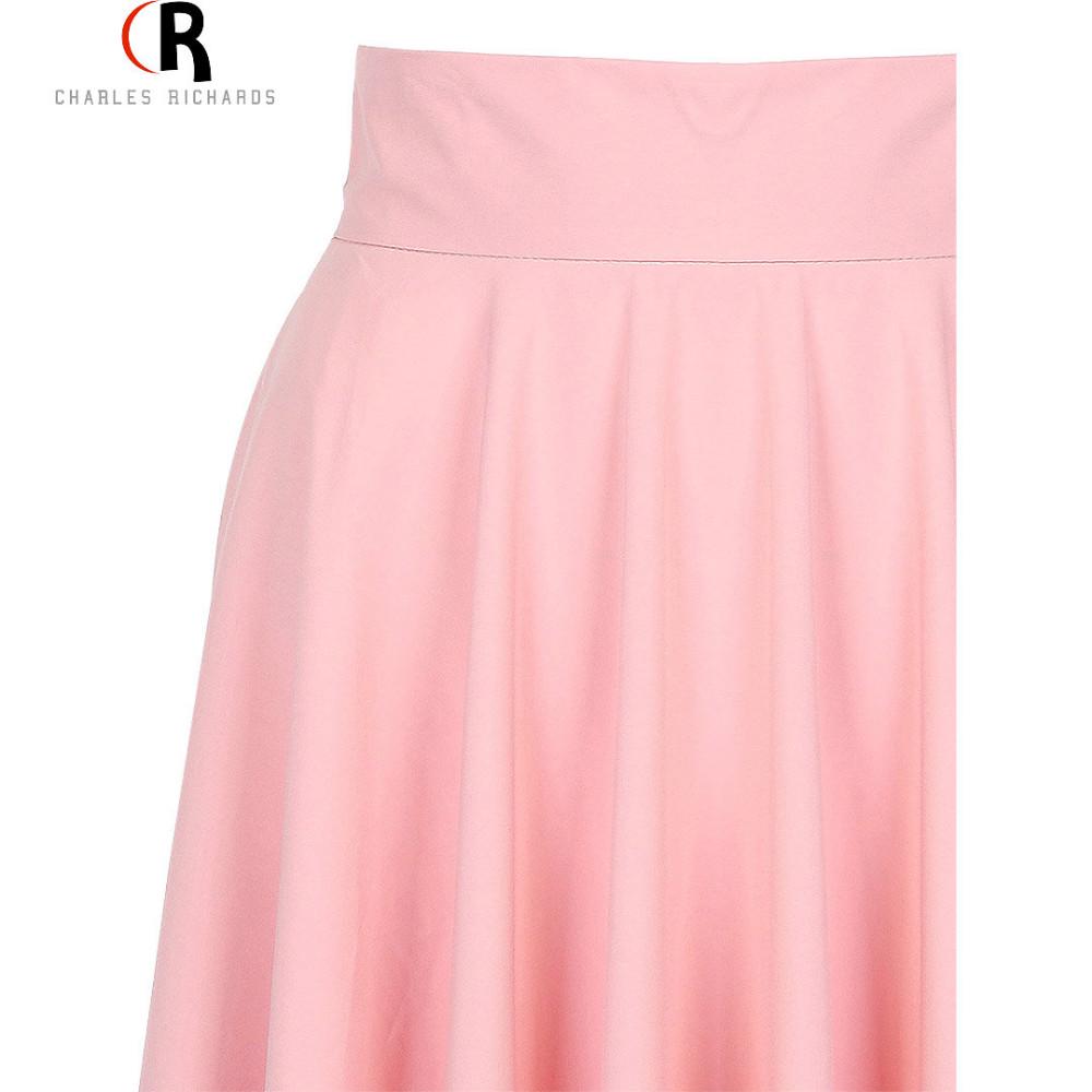 2018 Summer High Waist Retro Bohemian Midi Skater Dress