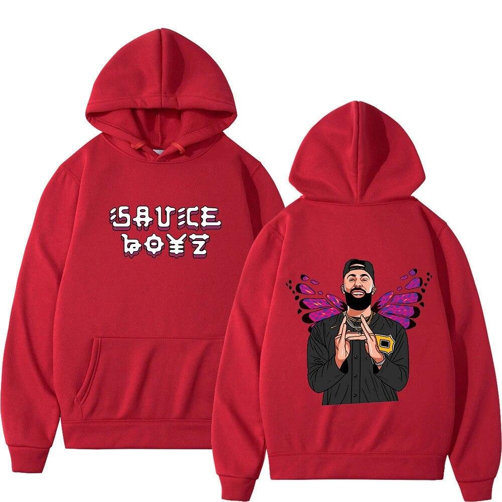 Módní Rapper Eladio Carrion Print Mikiny Unisex Ženy Streetwear Hip Hop Mikiny Mikiny Pulovry Unisex Tepláky Oblečení