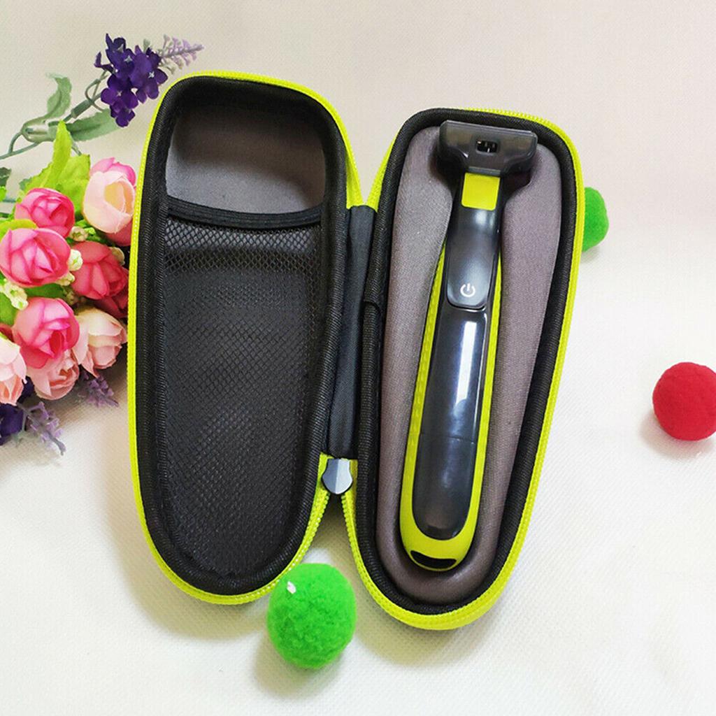 EVA Hard Case Carry Case for OneBlade QP2530 2520 Shaver Storage Bag Inner Pockets Zipper Pouch for Home Travel Use