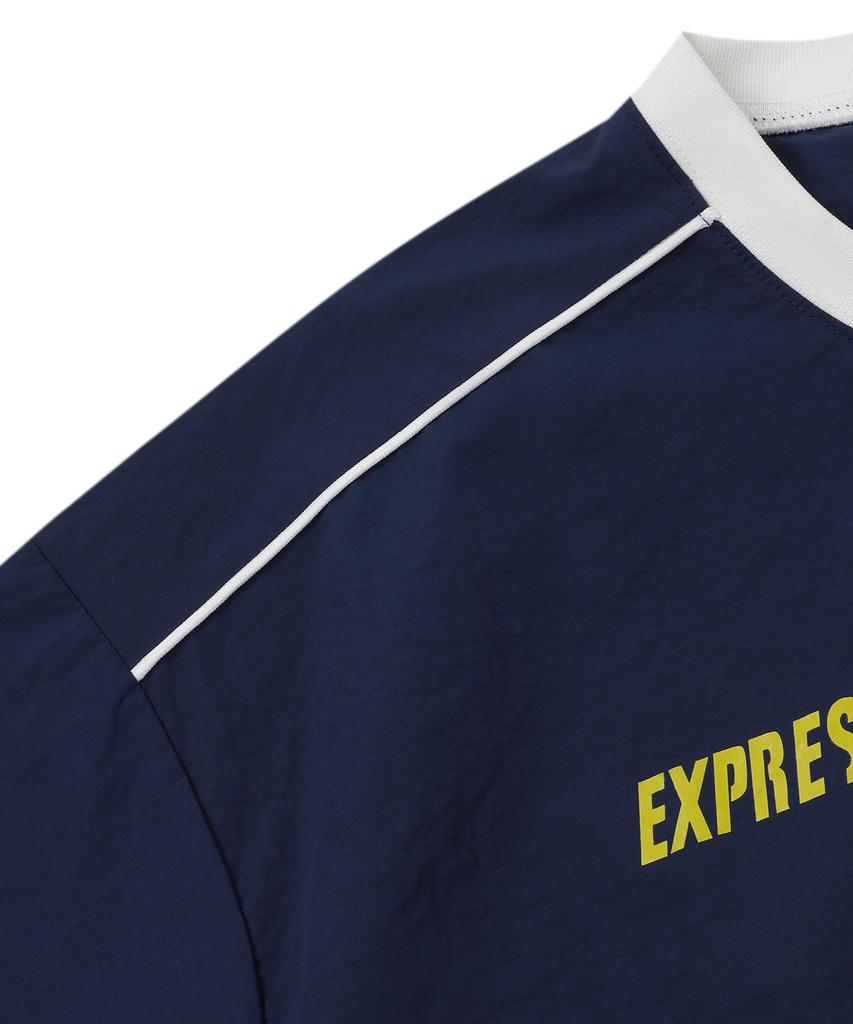 EXPRESSHOLIDAY Authentic Nylon Half T-Shirt_Navy
