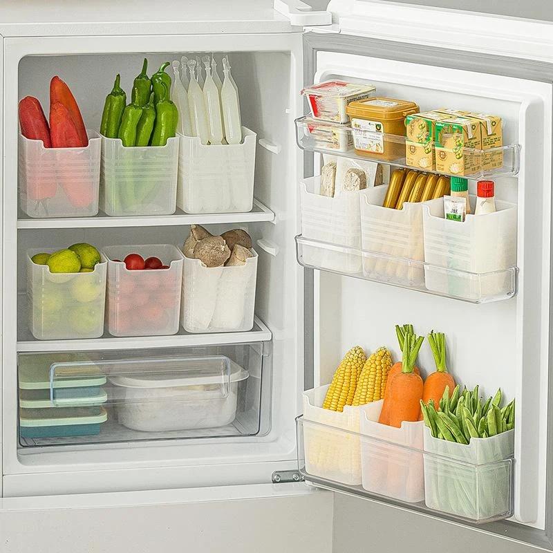 Refrigerator Storage Boxes BPA Free Food Fresh Organizer Freezer & Refrigerator Safe Crisper for Fruit Spice one size