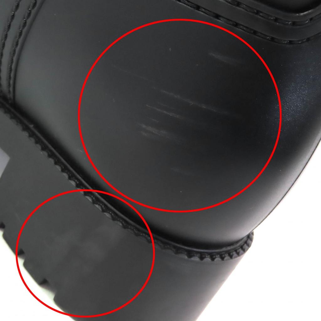 Tolle ROGER VIVIER kurze Stiefel Tempet Viv Strassbacks Gummi-Regenstiefel schwarz Damen 37 Gebraucht