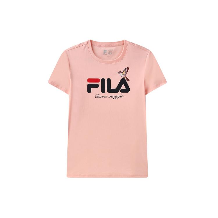 New FILA T Shirt Women's Ice Crystal Pink F11W128109F-PK