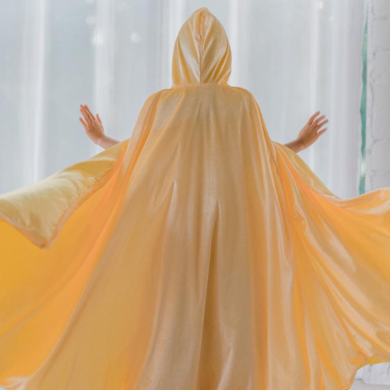 2025 Spring & Autumn Children's Multicolor Hooded Cloak - Plush Velvet Warm Kids' Christmas Cape