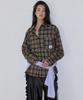 Michikoleondeonkosino Oversized Check Shirt Khaki Brown