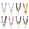 Vintage Cloth Wrap Scarf Necklace Stainless Steel Charm Pendant  Beach Jewelry