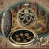 Portable and Stylish Pocket Watch Set Polyhedral Dices Set with Pocket Watch Case Pocket Watch Case Pendant