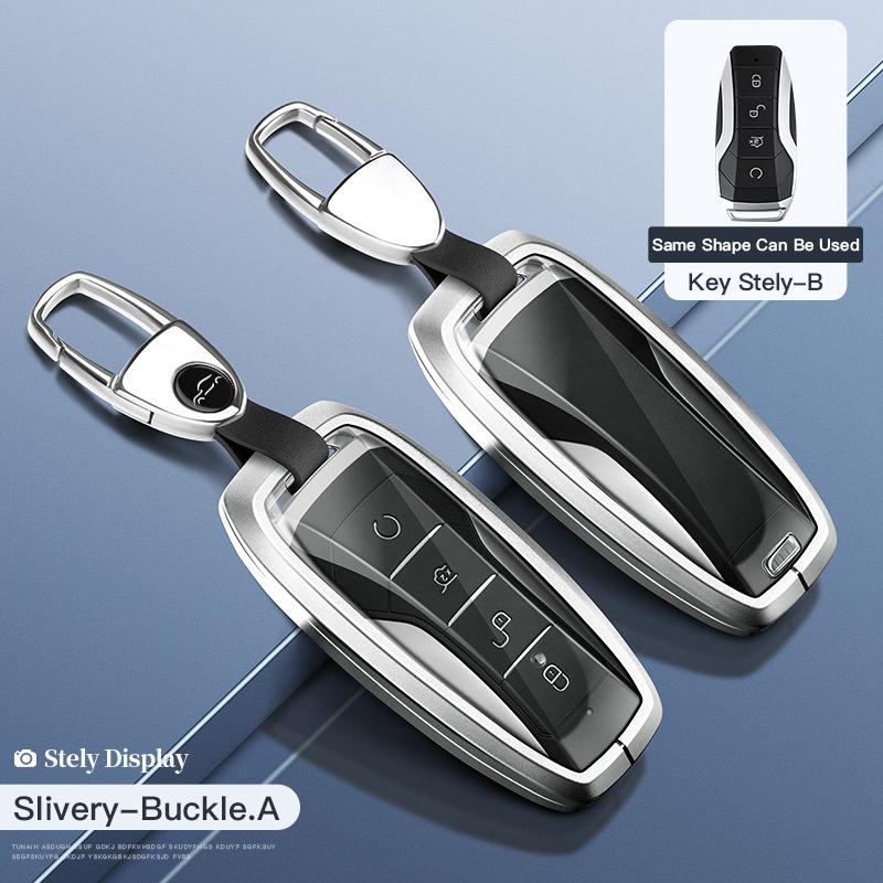 BYD Key Case for Tang DM/MAX/Song Pro/Qin PLUS/Yuan Cars - Full Wrap Shell Buckle