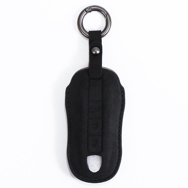 Porsche Key Case Protective Shell for Cayenne, Panamera, Macan, 911, 718 - Full Wrap High-End Buckle.