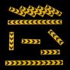 MOC 10PCS Printed 2431 Indicator Arrow Yellow Pattern Building Blocks Warning Reminder Compatible Accessories Children DIY Toys