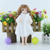 Multicolor 1 Set Long Sleeve Soft Fur Coat Tops Dress Winter Warm Casual Wear Accessories Clothes for Barbie Doll Kids Toy