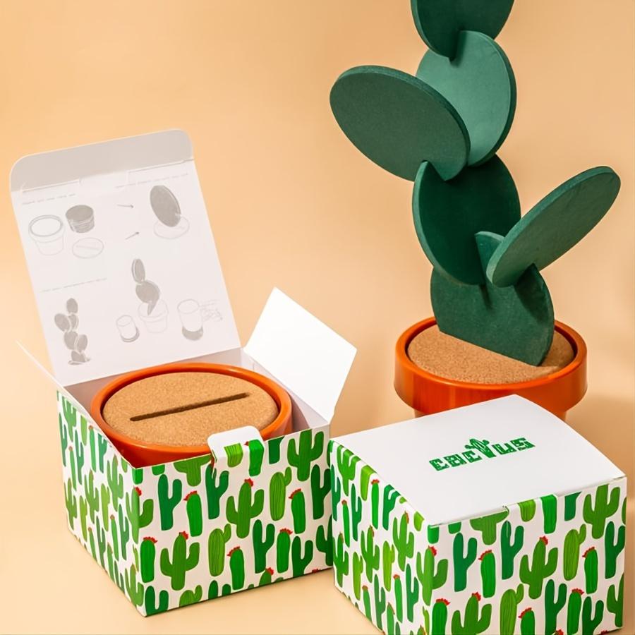 Cactus Coaster Non-slip Creative Insulated Tea Mat DIY Home Tableware Coffee Cup Holder Coaster Heat Insulation Table Decoration