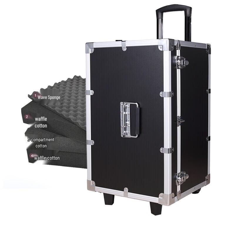 JINGRUIDA Aluminum Alloy Mobile Instrument Transport Case