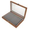 Wooden Fountain Pen Display Case Organizer Walnut Wood Storage Gift Box for 12 Pens Display
