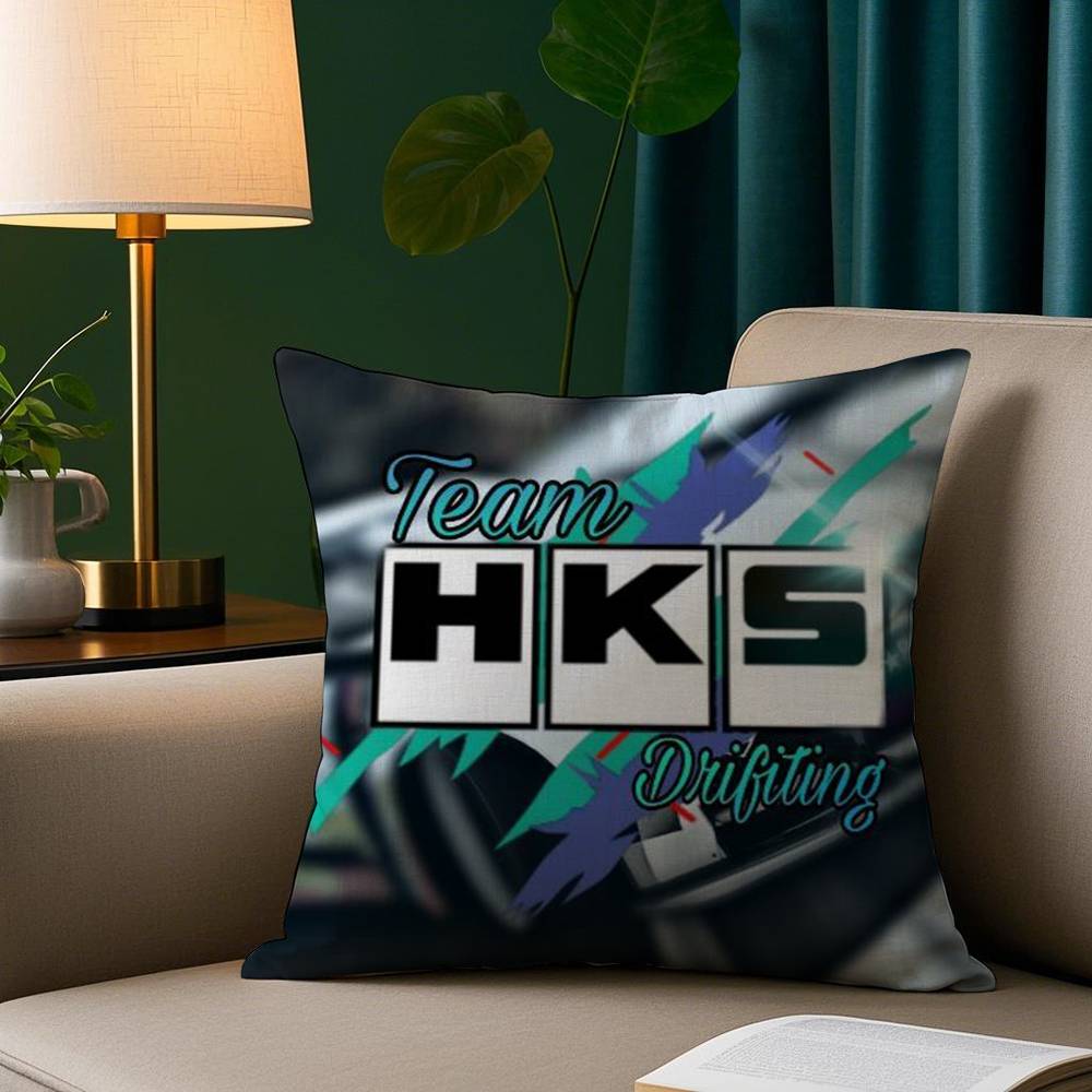 Cool Car H-Hks Pillow Case Plush Fabric Soft Pillowcase Double Sided Print Sofa Cushion Cover Throw