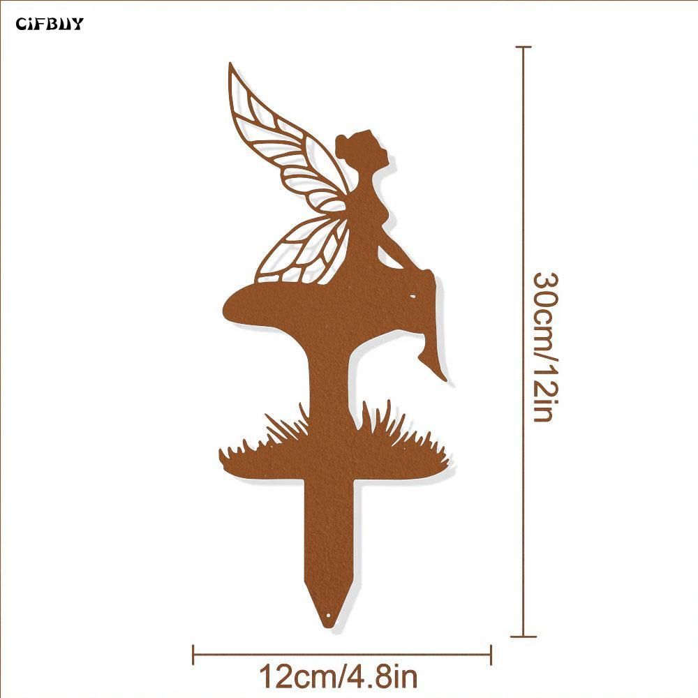 Hand Forged Fairy Garden Figure 35cm Country Style Ornament