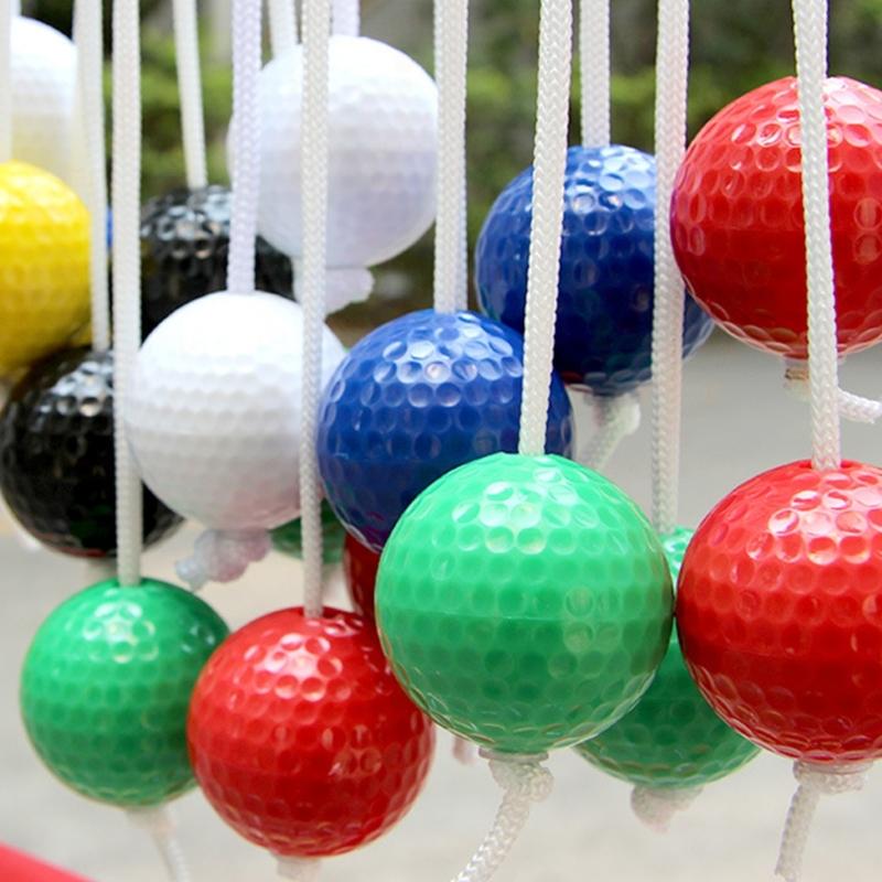 8 Stück Outdoor Rasen Hof Golf Wurfball Ersatzleitern Wurfspiel Ball Harter Golf Trainingsball für Hinterhofspiel