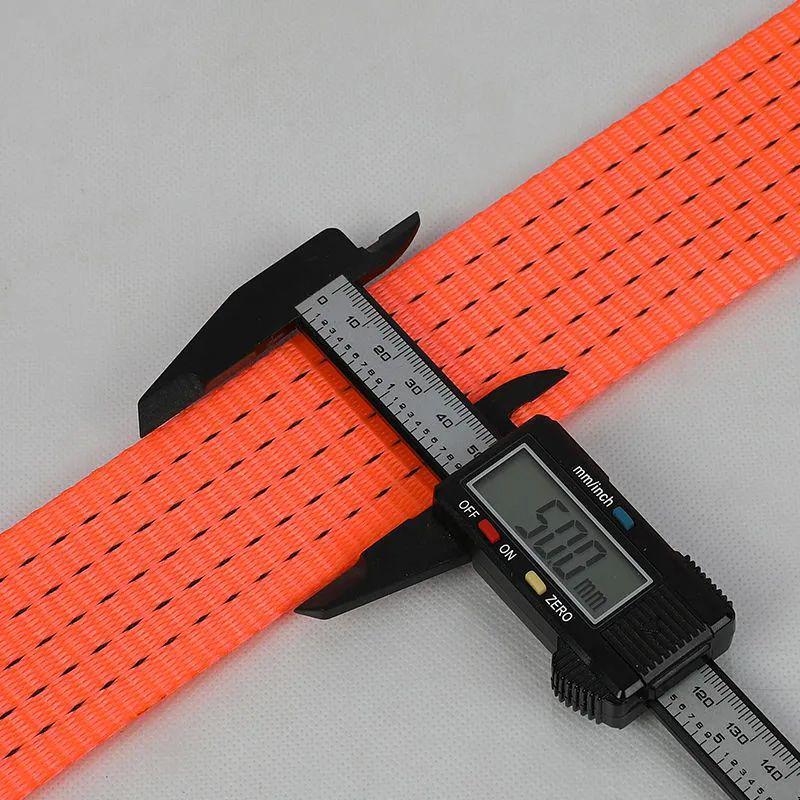 Сверхпрочный полиэстеровый буксировочный ремень для грузовика, износостойкий и утолщенный крепежный трос