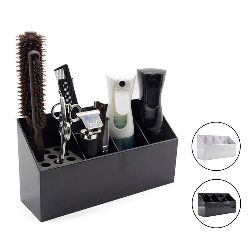 Barbershop Desktop Hairstyling Schere Stand Kamm Lagerung Fall Friseur Box Buchse Barber Tool Organizer Halter