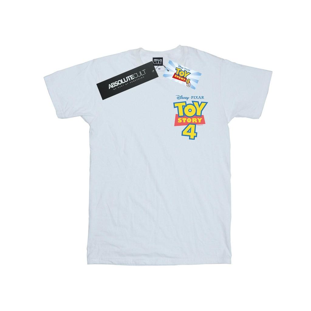 Disney Mens Toy Story 4 Logo Breast Print T-Shirt