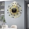 Creative Metal Gypsophila Wall Clock Modern Design Number Clock Minimalist For Nordic Living Room Mute Quartz Clock Room Decor