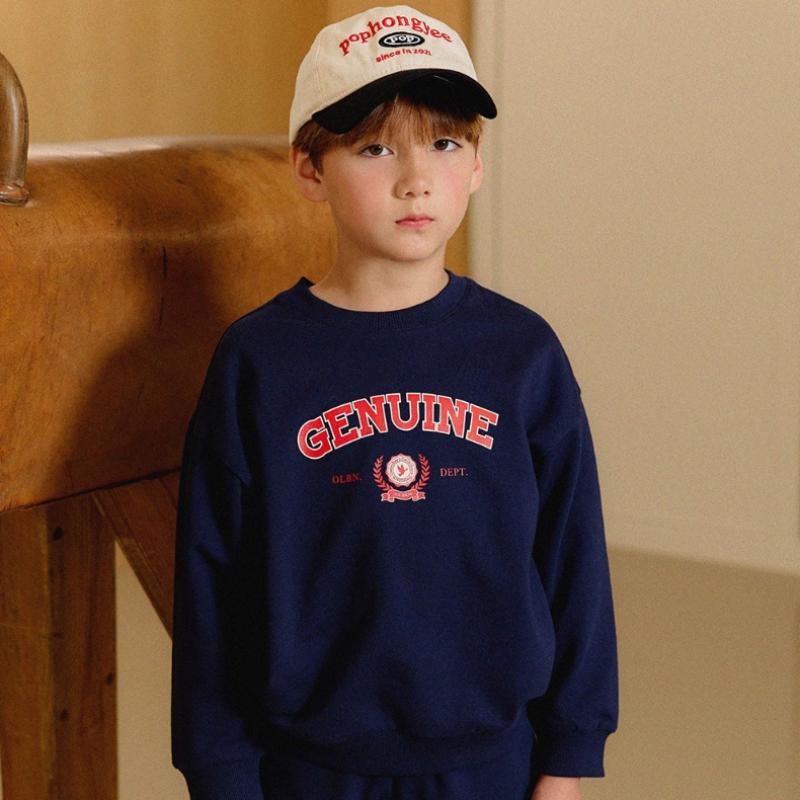  Olivan  Arch Logo Sweatshirt Top And Bottom  3color 