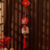 Creative Spring Festival Decoration Pendant Reusable New Year Ornaments Red Lantern String  Home