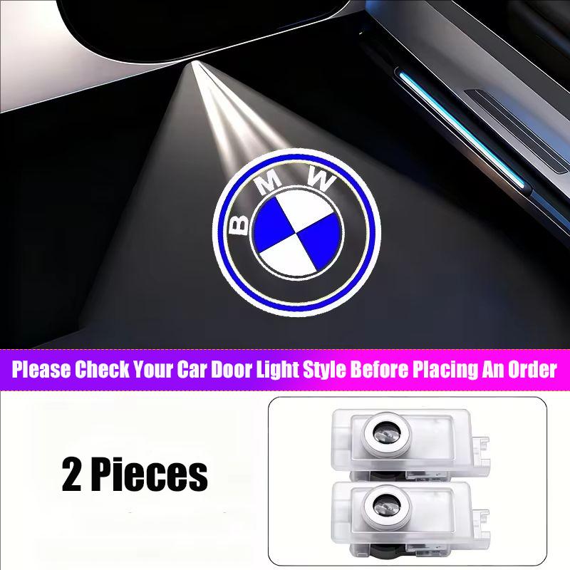 For BMW X6 LED Car Door Logo Welcome Lights Auto Laser Projector Lamp For BMW M E46 E90 E60 F30 F10 E39 E36 F20 G30 G20 E87 E30 F31 Sticker