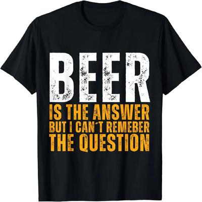 Beer Is the Answer  Graphic Beer T-Shirt