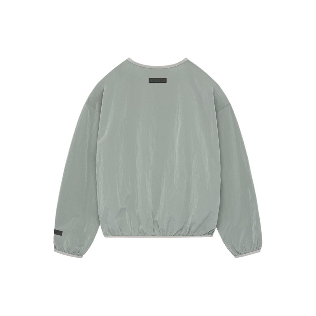 Fear of God Essentials Crinkle Nylon Pullover Crewneck Seal Men Tops Grey 186SP244065F