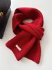 100% Pure Wool Knitted Scarf - Versatile Autumn/Winter Cashmere Neck Warmer for Couples