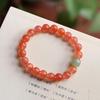 Natural Southern Red Agate & Hetian Jade Women's Bracelet