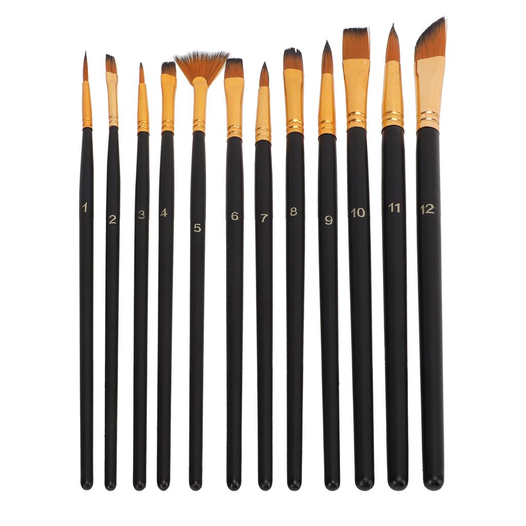 12Pcs Paintbrush Multifunction Convenient Brush Set for Professional Artists Painters