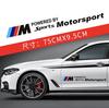 2PCS Car Logo Door Side Sticker Creative Auto Body Decals Waterproof Decor Sticker For M Power X1 X3 X5 X6 M5 E90 E39 E46