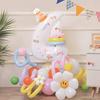 Digital Column Set New Korean Daisy Shaped Aluminum Film Balloon Birthday Party Decoration