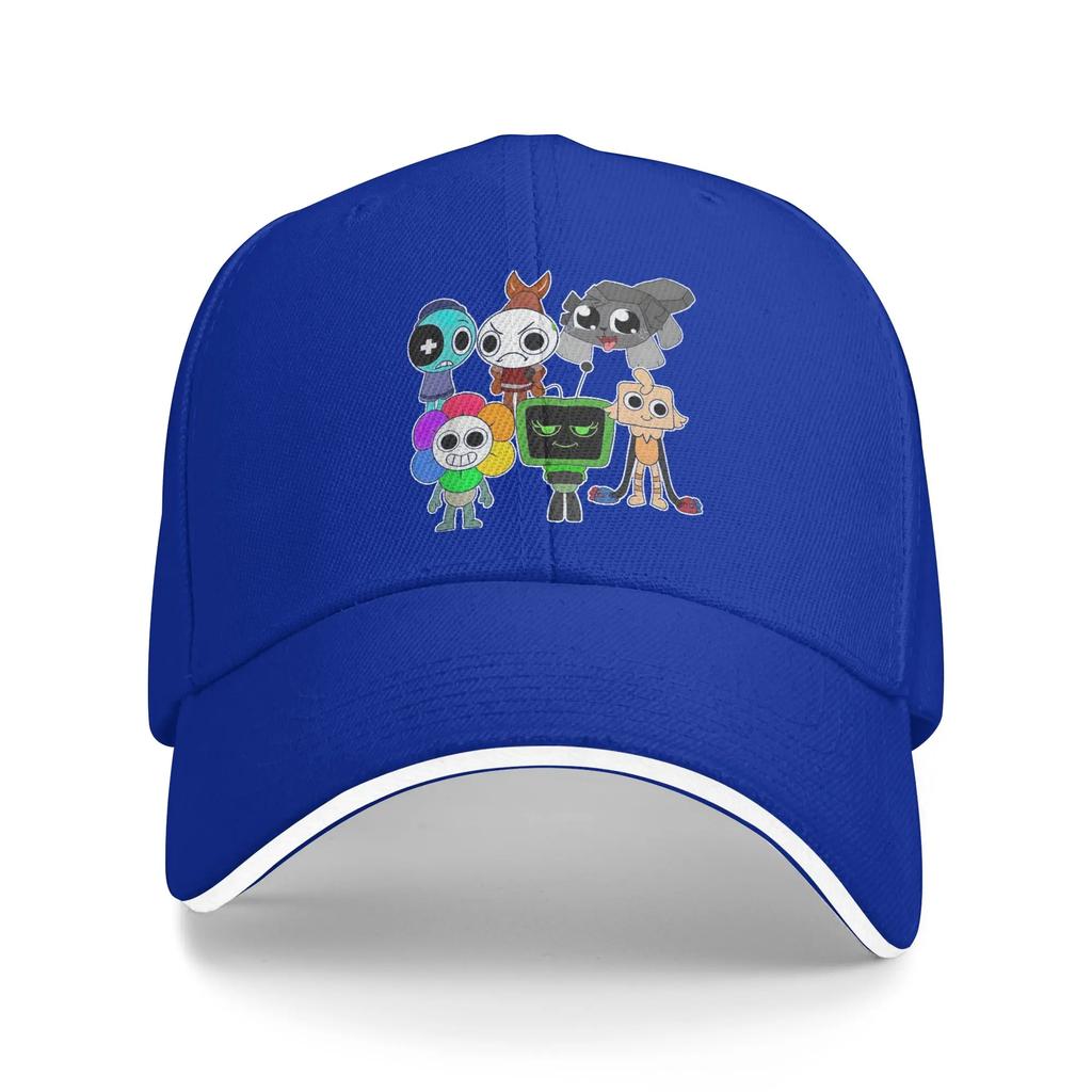 Unisex Dandy's World Kreslená Sendvičová Čepice Baseballová Čepice Snapback Čepice Hororová Hra Trucker Čepice Nastavitelné Sluneční Čepice Léto