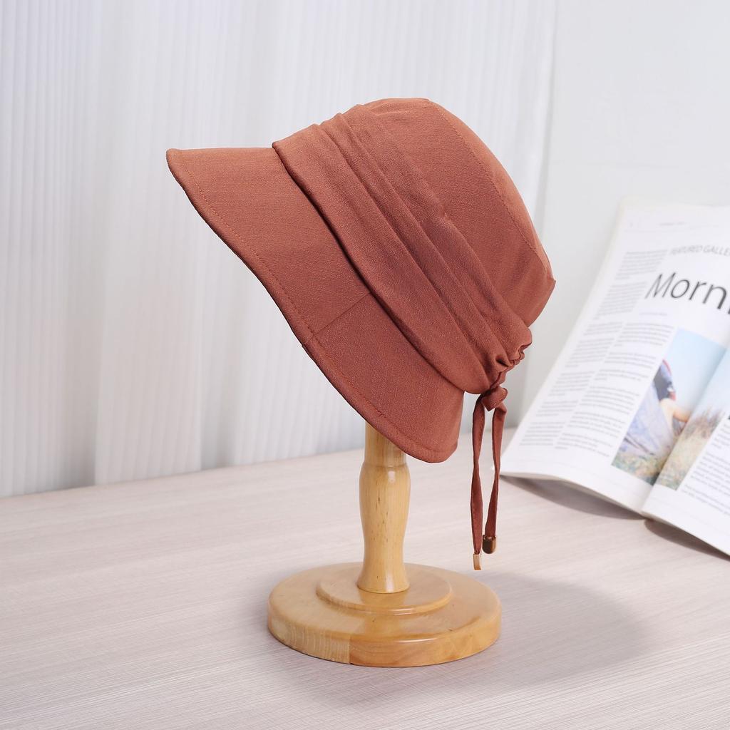 Folded fisherman beret big head circumference autumn and winter retro newsboy hat large size face small painter hat suitable for big face