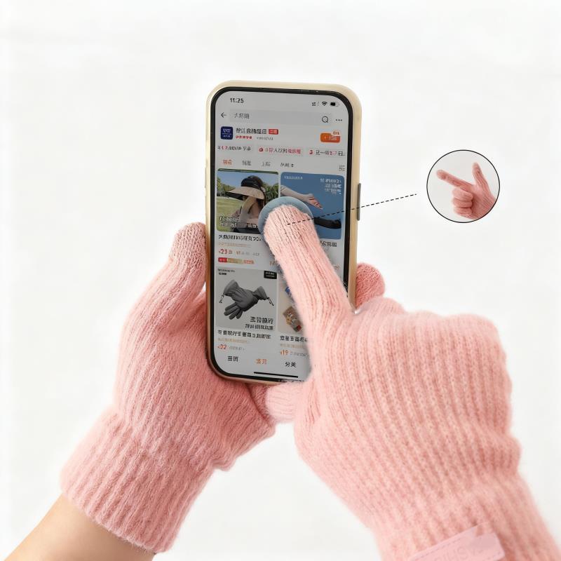 Gloves For Women In Winter, Thickened For Warmth, Yarn For Cycling In Autumn And Winter, Men And Women For Winter Insulat